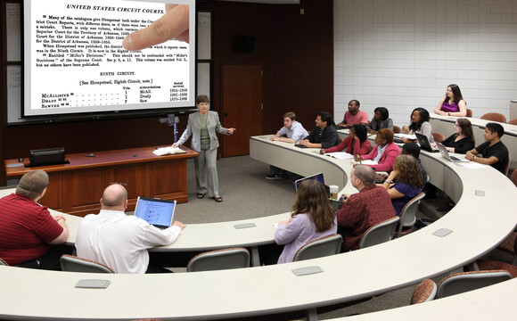 Classroom at The Center for Legal and Court Technology (CLCT)