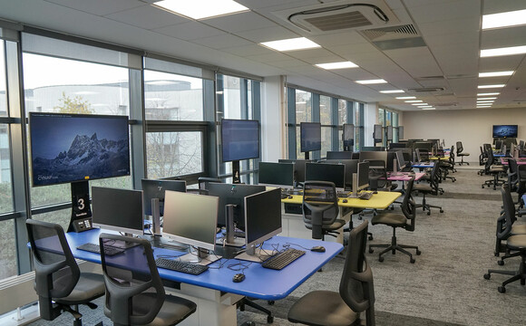 Active learning collaborative classroom at the University of Dundee