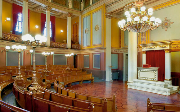 Classroom auditorium at The University of Oslo