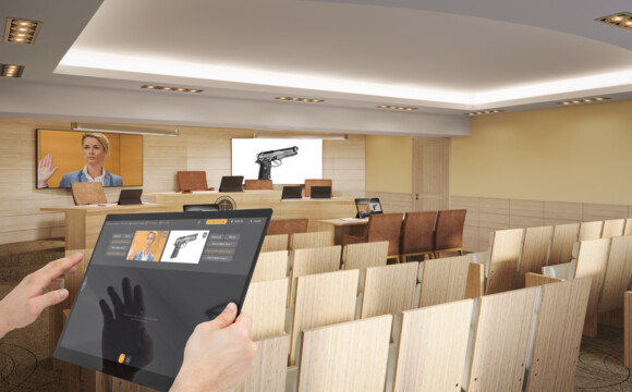 Court Intimation Module Cynap & Visualizer solutions for courtrooms - WolfVision GmbH