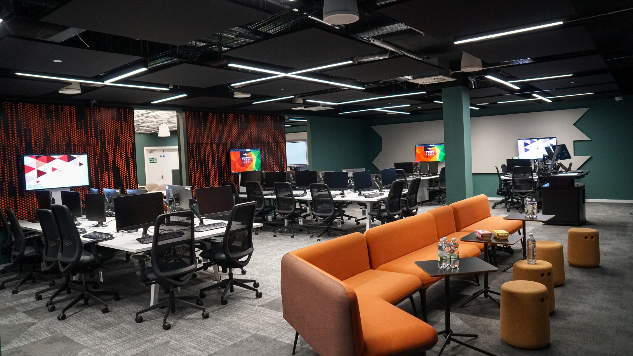 Collaborative learning space in the Department of Computer Science at The University of Westminster, London, UK