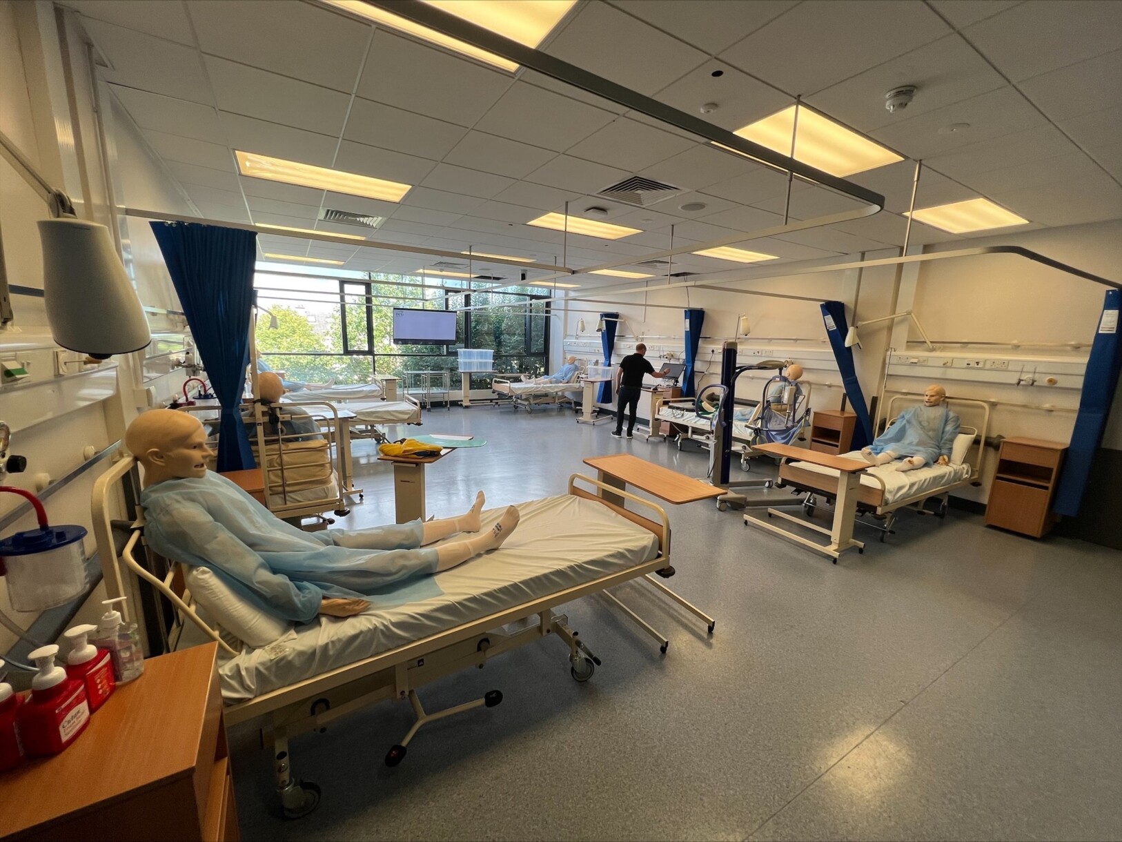 Main teaching area in the Clinical Skills lab at DCU.