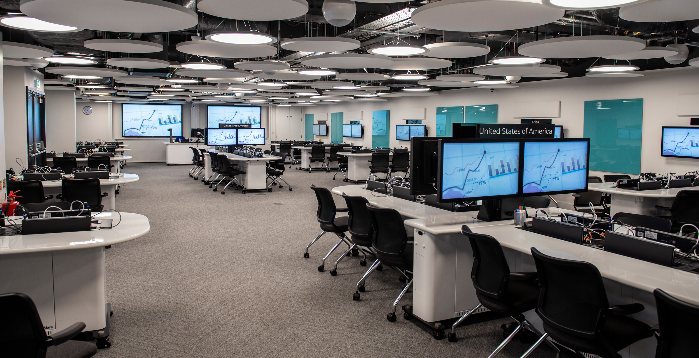 Active learning classroom at London Business school