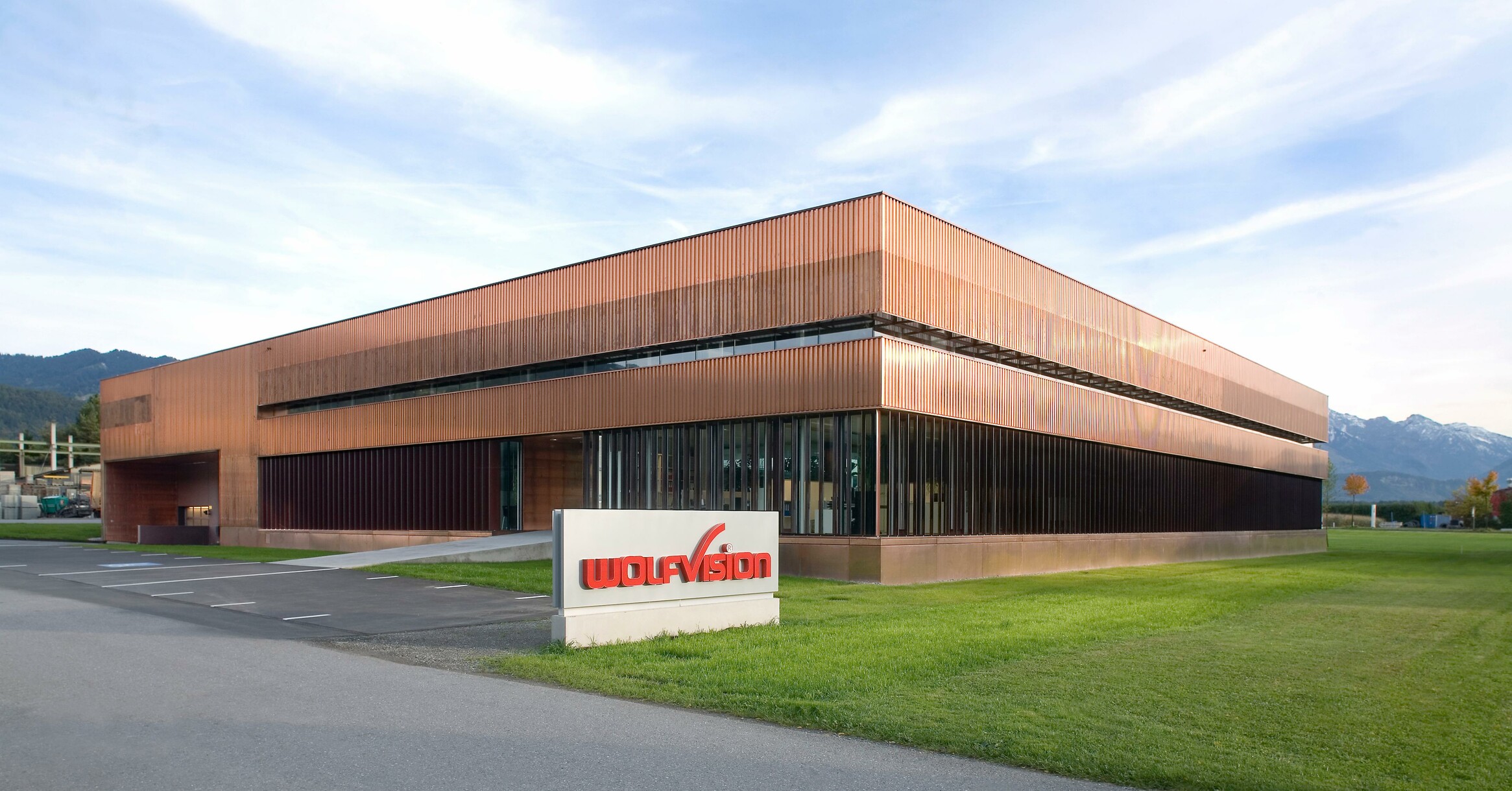 WolfVision headquarters in Klaus, Austria: Manufacturer of wireless presentation, web conferencing, collaboration and document camera systems and solutions