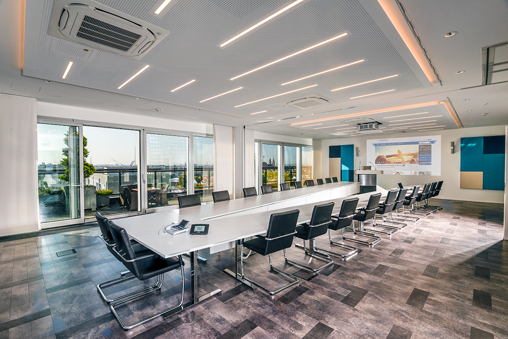 View of the new executive boardroom at uniVersa Insurance, Nürnberg, Germany