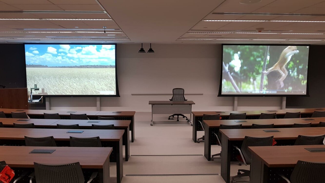 Sabah Al-Salem University City, COAE, WolfVision Visualizer systems are an essential component of classroom infrastructure.